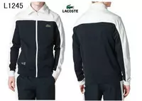 jogging lacoste sport wear survetement man 2013 chaud l1245 noir blanc